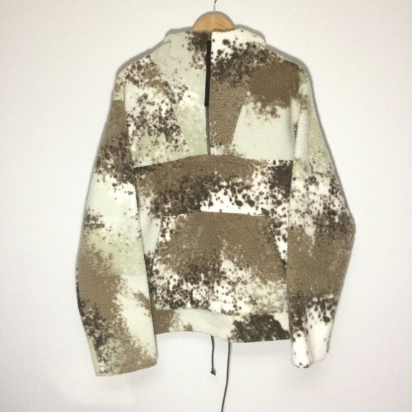 Nike Other - Nike Sportswear Essentials+ Half Zip Sherpa Hoodie Cream Brown DD5009-072 Mens M